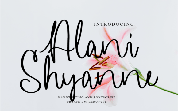 Alani Shyanne: A Delicate Script Font for Elegant Brand Identity