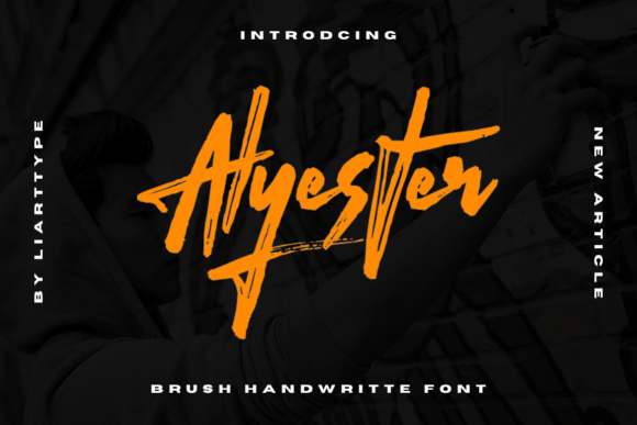 Alyester Typeface: A Handwritten Brush Script for Digital Branding