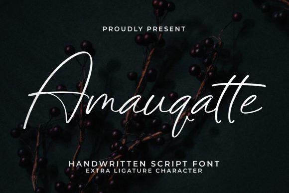 Amauqatte: A Handwritten Script Font for Editorial Design
