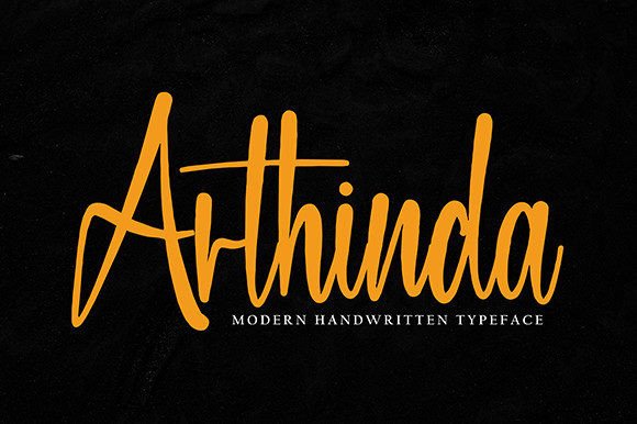 Arthinda Typeface Review: A Romantic Script for Digital Branding