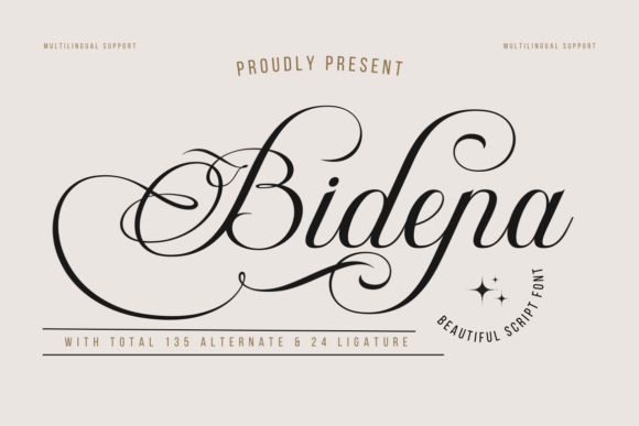 Bidena Script Font: Elevate Your Brand Identity