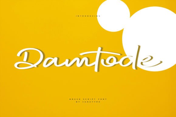 Damtode Brush Script: Elevate Handmade Branding and Product Design
