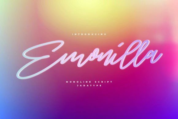 Emonilla: A Soft Script Font for Editorial and Lifestyle Design