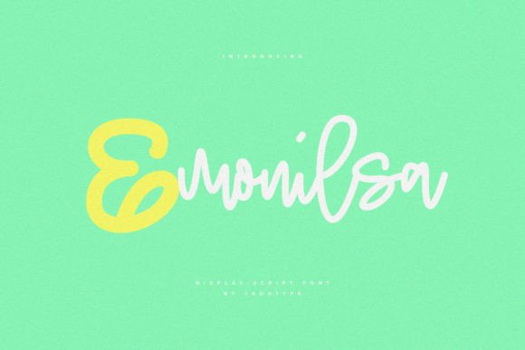 Emonilsa: A Playful Script Font for Handmade Brands