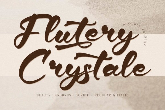 Flutery Crystale: A Premium Script Font for Polished Brand Identity