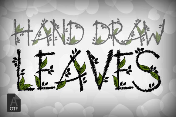 Hand Draw Leaves: A Script Font for Editorial Design