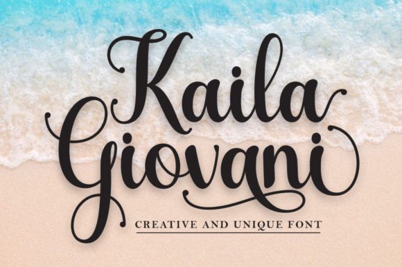 Kaila Giovani: The Elegant Script Font for Modern Editorial Design