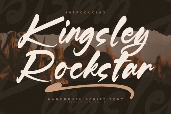 Kingsley Rockstar: A Hand Brush Script Font for Bold Brand Identity