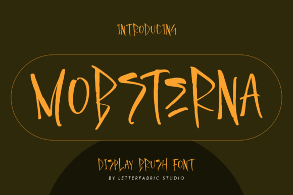 Mobsterna: A Brush Script Font for Modern Editorial Design