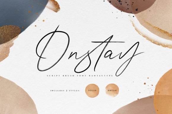 Onstay: The Perfect Script Font for Handmade Branding and Product Labels