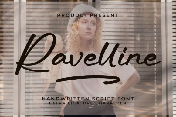 Ravelline: A Handwritten Script Font for Modern Campaign Design