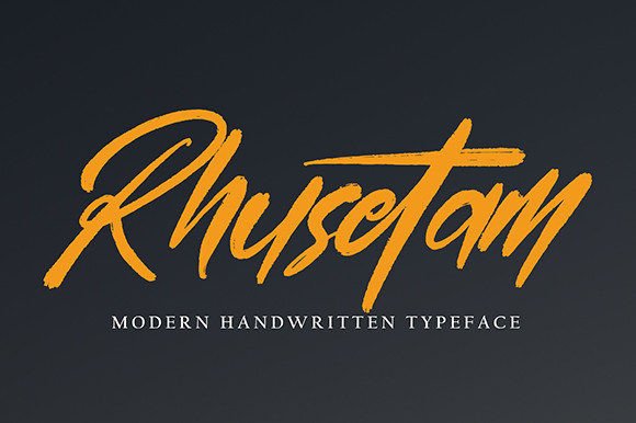 Rhusetam: A Stylish Script Font for Modern Brand Identity