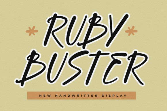 Ruby Buster: A Handwritten Script Font for Modern Web Design