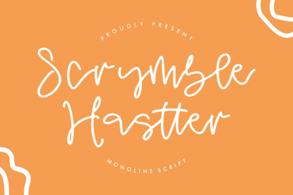 Scrymble Hastter: A Monoline Script for Modern Editorial Design