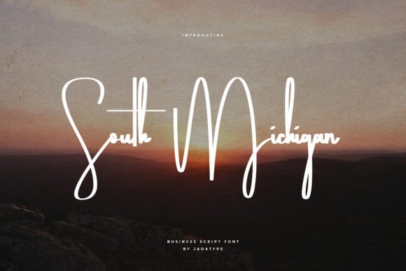 South Michigan: A Script Typeface for Editorial Branding