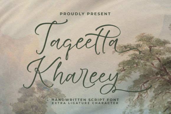 Taqeetta Khareey: A Handwritten Script Font for Editorial Design