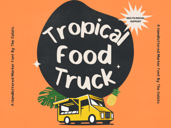Tropical Food Truck: A Script Font for Polished Digital Branding