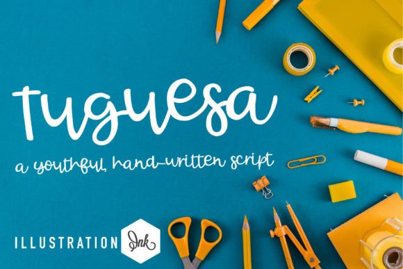 Tuguesa: A Playful Script Font for Vibrant Editorial Design
