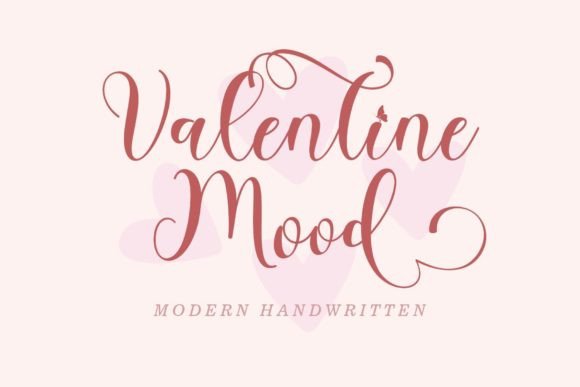 Valentine Mood: A Script Font for Elegant Editorial Design